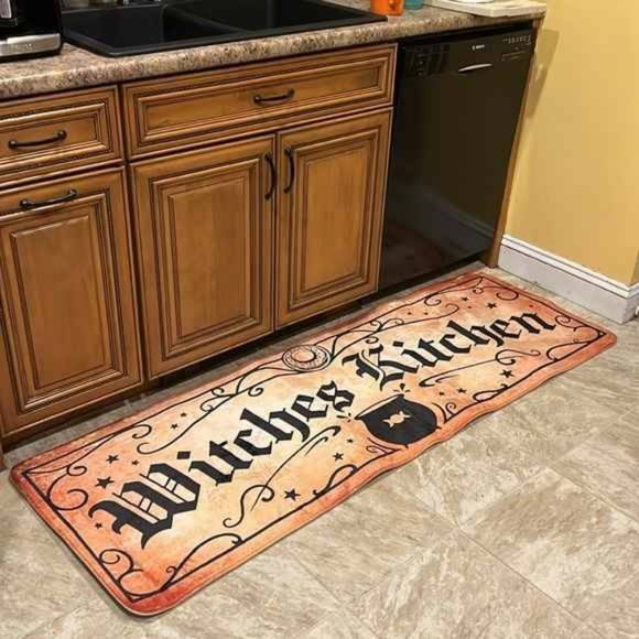 Witches Kitchen Rug Halloween Mat Retro Vintage Halloween SIZE 4x16inch - Picture 2 of 6